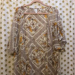 Xhilaration size xl/xxl retro duster/kimono